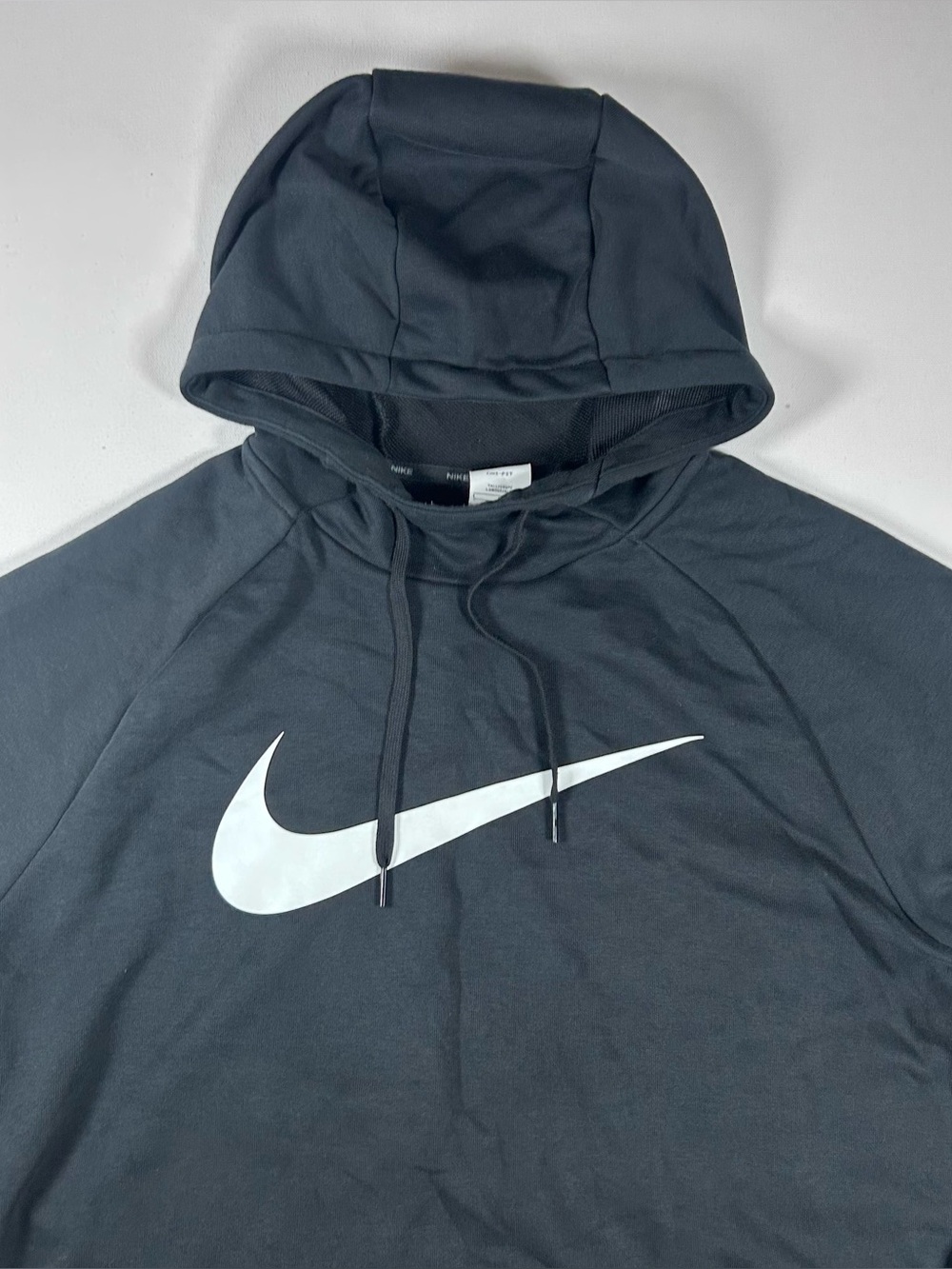 Nike Therma Training Dri Fit Hoodie Pullover Textured Swoosh Mens Large Black